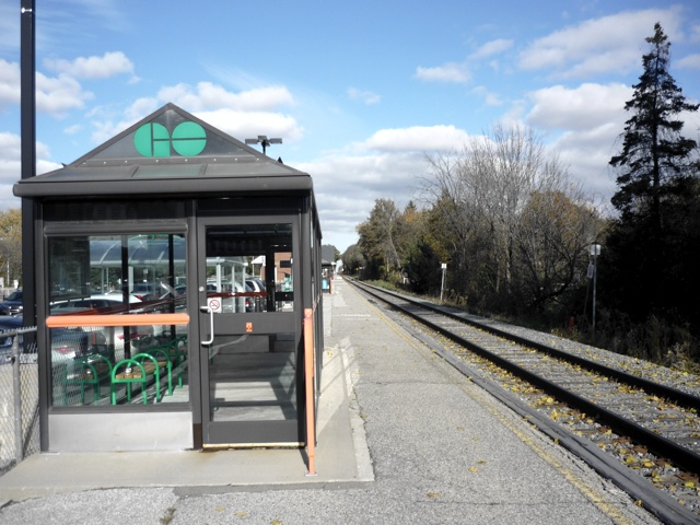 SmartTrack will use existing rail corridors such as the Stouffville right-of-way, pictured above. Photo credit: Richard Sunichura.
